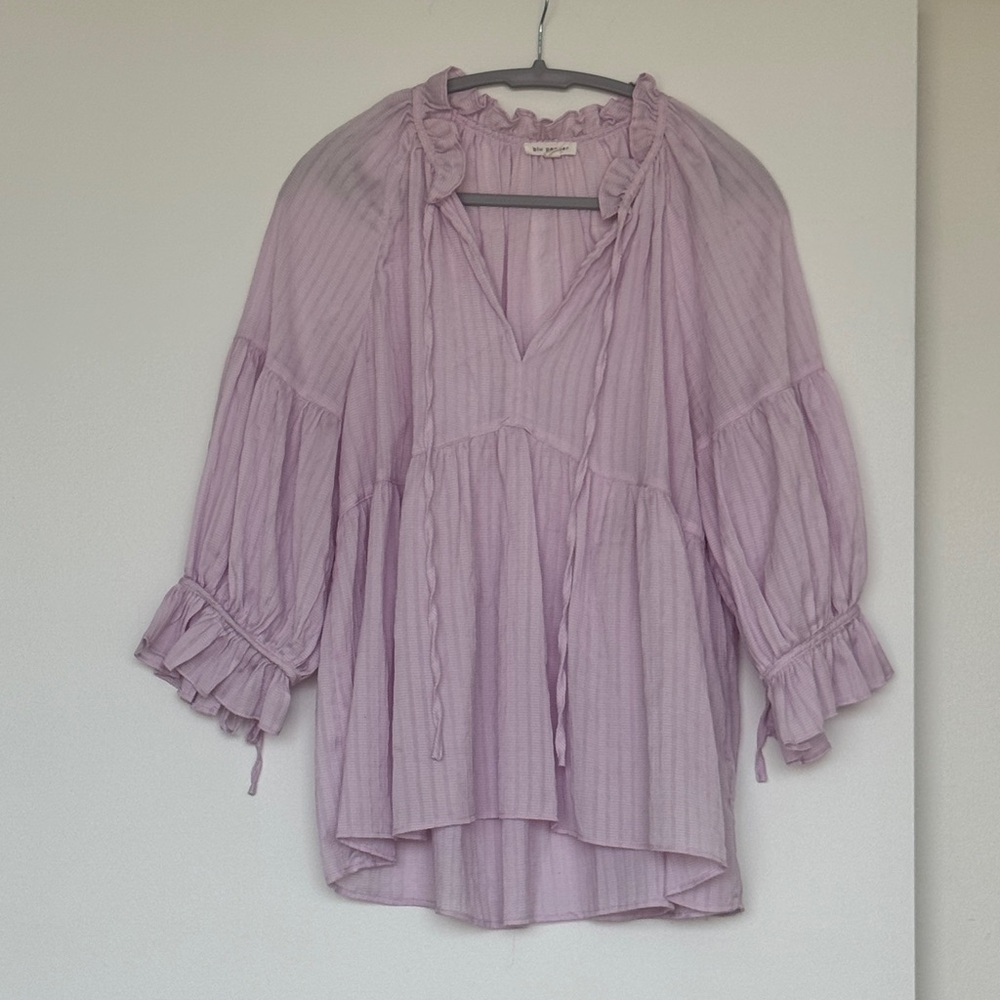 Blu Pepper Lilac Ruffled Blouse